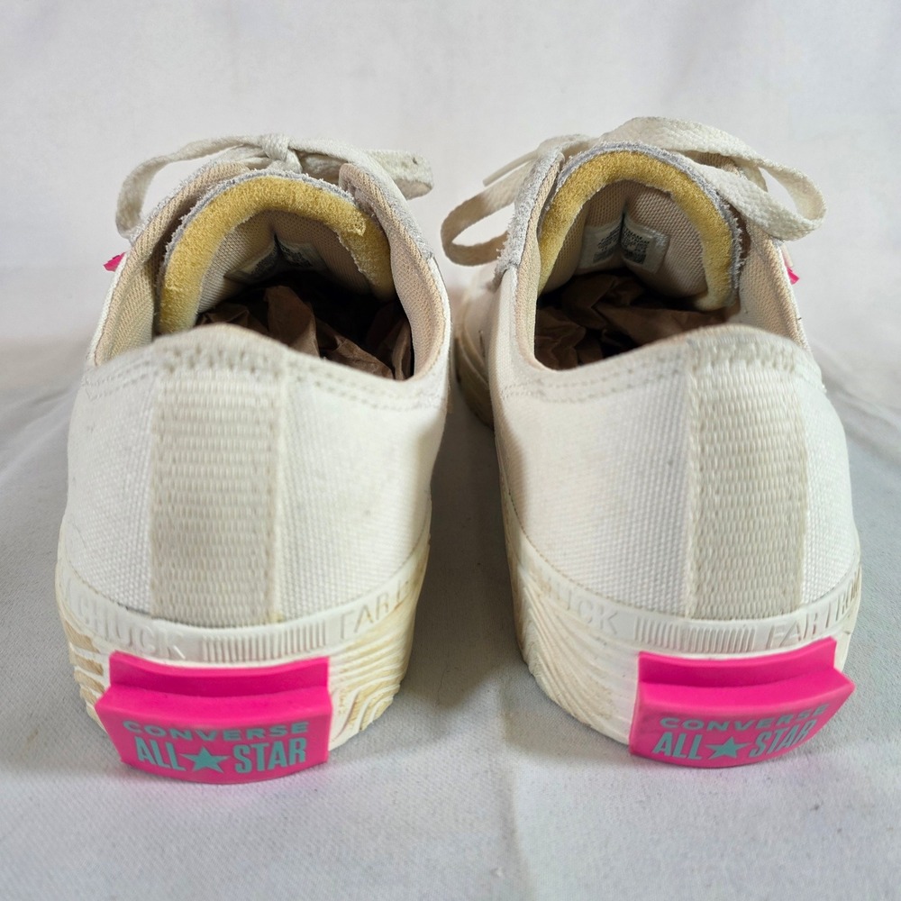 Converse Chuck Taylor Alt Star Weekend Low Egret White Pink Teal Mens 11 Shoes - Picture 3 of 9